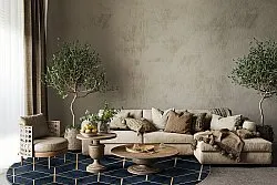 Kerek szőnyeg - Remy (sötétkék)