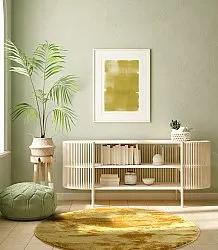 Kerek szőnyegek - Aranga Super Soft Fur (okker)