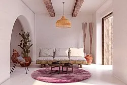 Kerek szőnyegek - Aranga Super Soft Fur (rózsaszín)