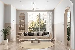 Kerek szizál szőnyeg - Agave (taupe)