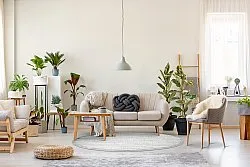 Kerek szőnyeg - Indoor/Outdoor Kendall (krém/szürke)