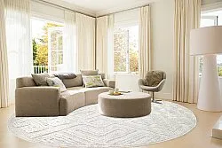 Kerek szőnyeg - Indoor/Outdoor Shirley (krém)