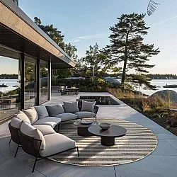 Kerek szőnyeg - Indoor/Outdoor Baldwin (krém/bézs)