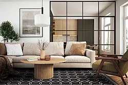 Beltéri és kültéri szőnyeg - Dewey (fekete)