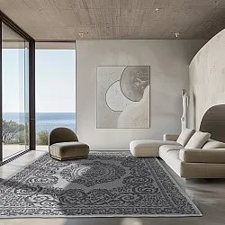 Beltéri és kültéri szőnyeg - Sylvaine (fekete)