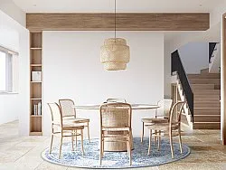 Kerek szőnyeg - Valeria (kék)