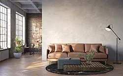 Kerek szőnyeg - Vieste (antracit/arany)