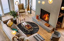 Kerek szőnyeg - Vieste (antracit/arany)