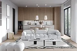 Wilton szőnyeg - Zebra boarder (fekete/fehér)