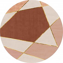 Kerek szőnyeg - Jade (bezs/rózsaszín)
