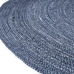 Kerek jutaszőnyeg - Amasia (kék)