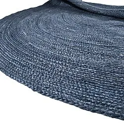 Kerek jutaszőnyeg - Amasia (kék)