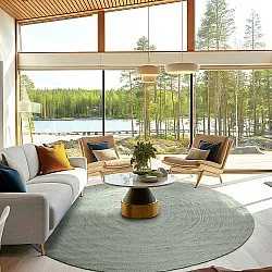 Kerek jutaszőnyeg - Amasia (szürke)