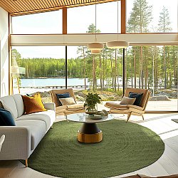 Kerek jutaszőnyeg - Amasia (katonai zöld)