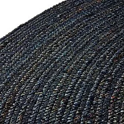 Kerek jutaszőnyeg - Amasia (sötétkék)