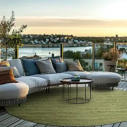 Kerek jutaszőnyeg - Amasia (olajbogyó)