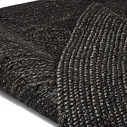 Kerek jutaszőnyeg - Amasia (fekete)