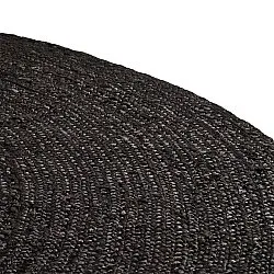 Kerek jutaszőnyeg - Amasia (fekete)