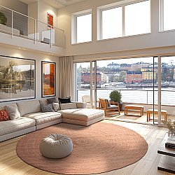 Kerek jutaszőnyeg - Amasia (tan)