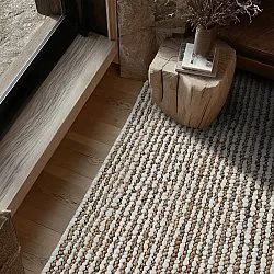 Zsákruha szőnyeg - Bally Jute/wool Bubble (természet/fehér)