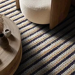 Zsákruha szőnyeg - Howrah Braided Jute (natúr/fehér/fekete)