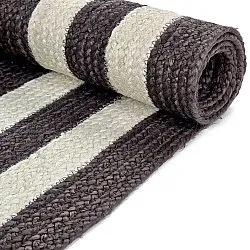 Zsákruha szőnyeg - Jessore (sötét szürkés/fehér)