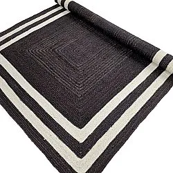 Zsákruha szőnyeg - Jessore (sötét szürkés/fehér)