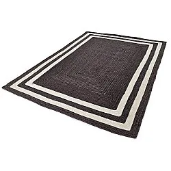 Zsákruha szőnyeg - Jessore (sötét szürkés/fehér)