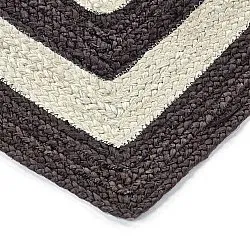 Zsákruha szőnyeg - Jessore (sötét szürkés/fehér)