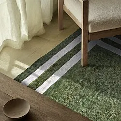 Zsákruha szőnyeg - Jessore (katonai zöld/fehér)