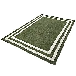 Zsákruha szőnyeg - Jessore (katonai zöld/fehér)