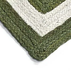 Zsákruha szőnyeg - Jessore (katonai zöld/fehér)