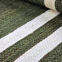 Zsákruha szőnyeg - Jessore (katonai zöld/fehér)