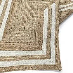 Zsákruha szőnyeg - Jessore (természet/fehér)