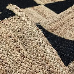 Zsákruha szőnyeg - Khulna (natúr/fekete)