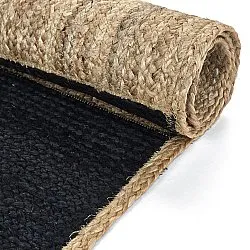 Zsákruha szőnyeg - Khulna (natúr/fekete)