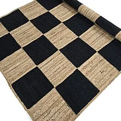 Zsákruha szőnyeg - Khulna (natúr/fekete)