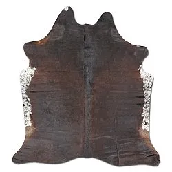 Szőrmés szőnyeg - Barna/fehér 017