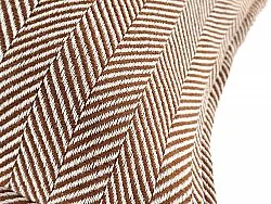 Párnahuzat - Denisa Fishbone (barna/fehér)