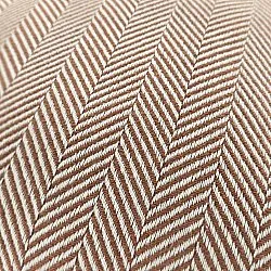 Párnahuzat - Denisa Fishbone (barna/fehér)