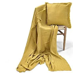 Párnahuzat - Dorena (mustársárga)