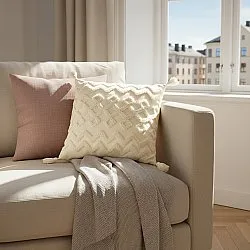 Párnahuzat - Doria (piszkosfehér)