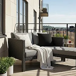 Párnahuzat - Luana (fekete)