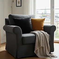 Párnahuzat - Luana (fekete)