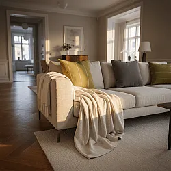 Párnahuzat - Martina Stripe (zöld/fehér)