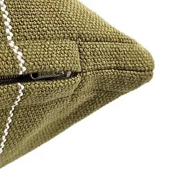 Párnahuzat - Martina Stripe (zöld/fehér)