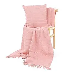 Párnahuzat - Nalani cotton cushion cover (rózsaszín)
