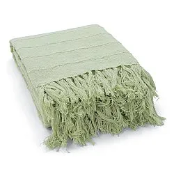 Takarók - Nalani cotton throw (világoszöld)