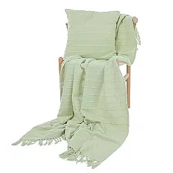 Takarók - Nalani cotton throw (világoszöld)
