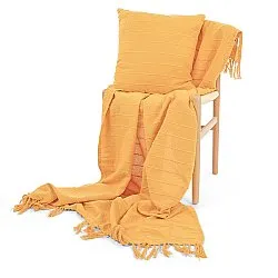Takarók - Nalani cotton throw (narancs)